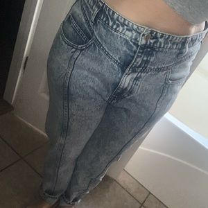 H & M acid wash vintage style jeans